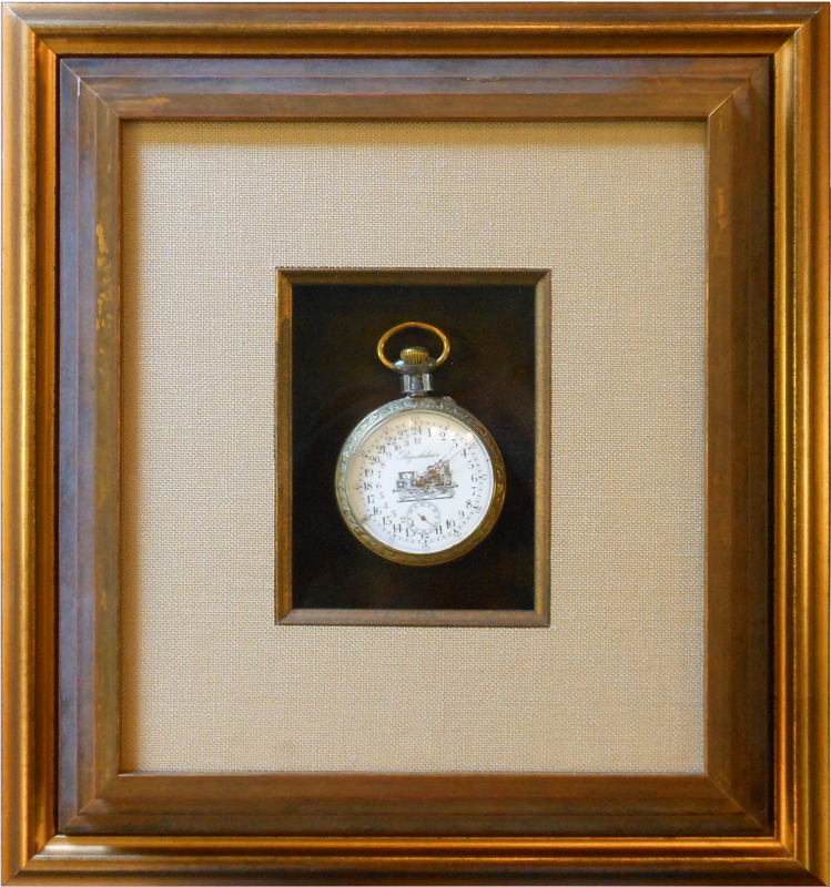 Image of Watch in a Shadowbox Frame